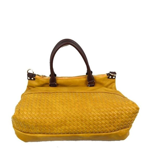 LeMiel Chic Oversized Wooven Tote - Picture 5 of 7